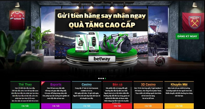 Khuyến mãi nổi bật năm 2023 từ Betway