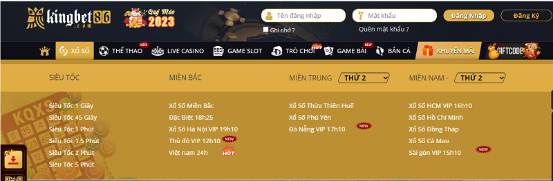 Xổ số Kingbet86